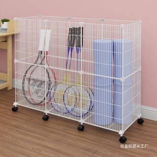 玩具高型铁框纳篮健身器带材教室密网收纳收01筐夹缝窄大号杂物轮