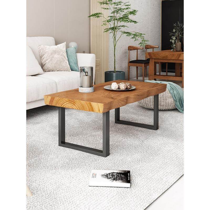 环保实木大板几餐户桌两用现代简约长方0形茶可058吃饭小型茶台高