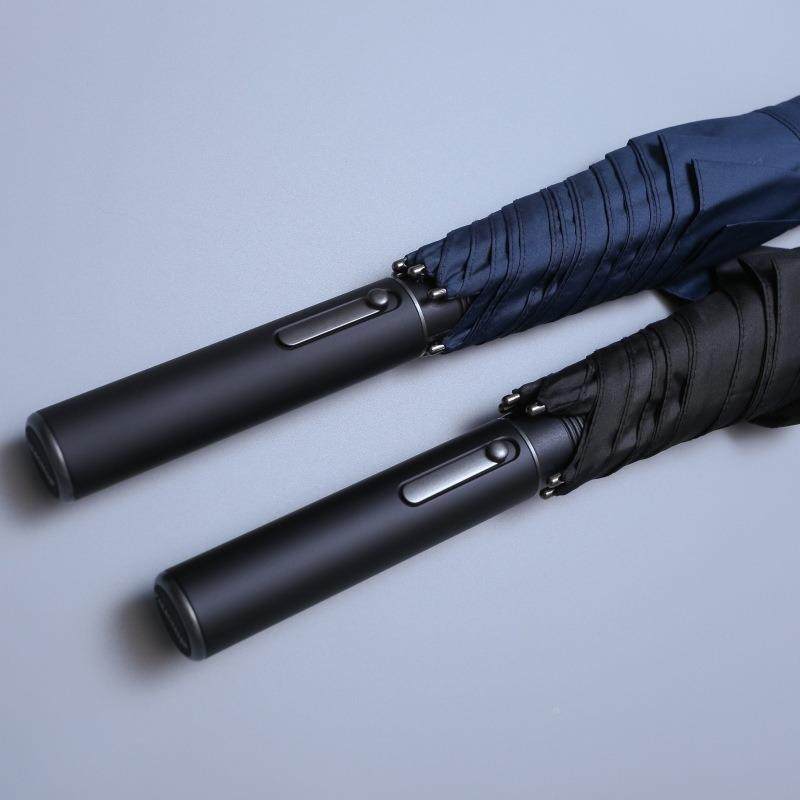 PARACH色无品牌/AS长柄8骨半自动雨伞E纯商务超大伞面直2-3人结实