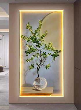 代简约玄关过装饰现画道入ali-8564户墙客餐厅灯光挂画奶油风厅格