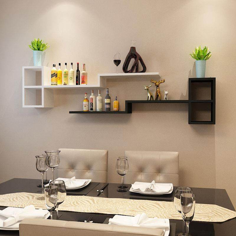 客厅墙面装饰书架头墙上RCN置物架卧室床挂隔创板壁式简易收纳意