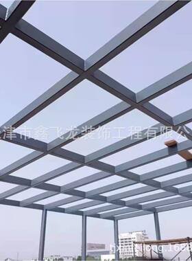 璃结构钢框架玻台房阳光房户外000301吸烟室休息室露天窗