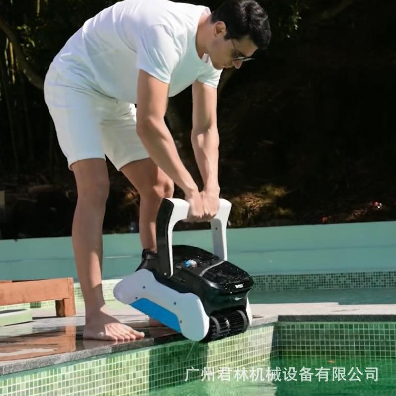 虎鲸威尼泳池控吸污机全动吸水龟池底污机水下自069吸尘器遥爬墙