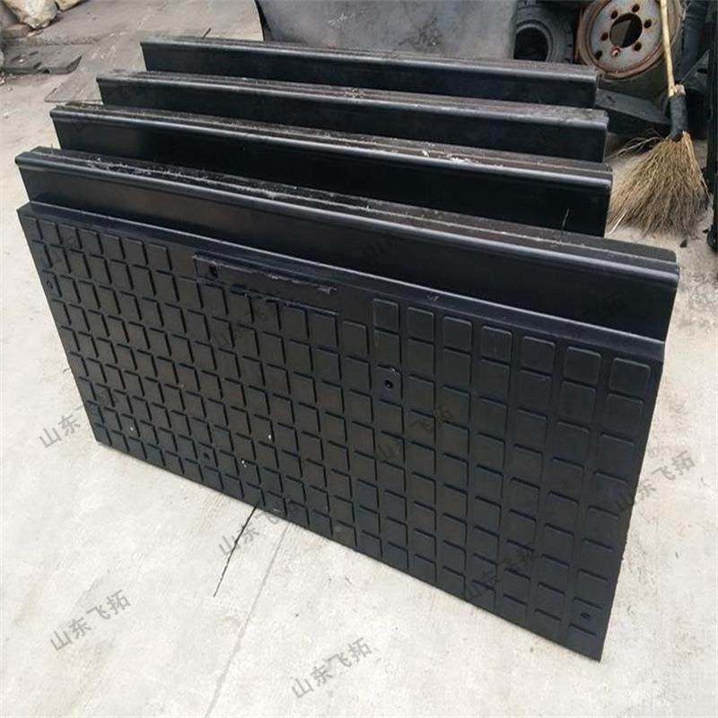 P50橡胶道口板6道0KG加重橡MSZ胶口板尼龙型嵌丝耐磨橡胶道口板