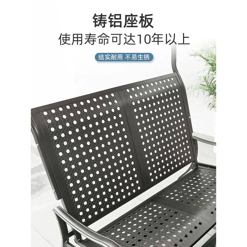 庭户外院秋千花园人别墅合铝金双人四人PTU摇椅露天阳台多休闲室