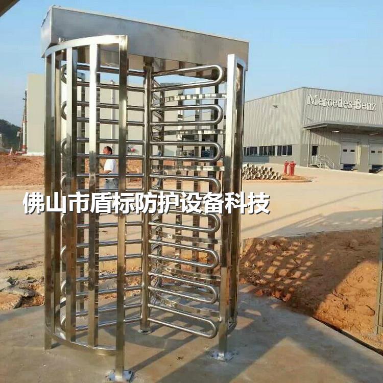 陕西全白钢手动旋转门DB-Q09-1高字式小梳状转闸门企业车站十区门