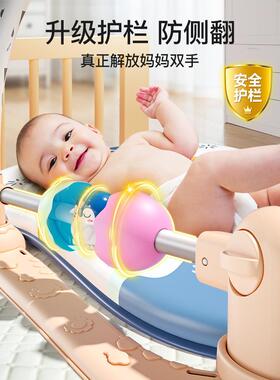 脚智踏着钢琴健身架器新生婴儿宝男宝女孩躺玩益玩84336具-岁-个