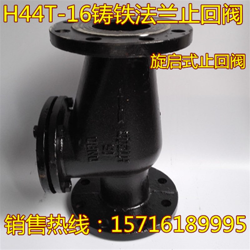 H44T-16铸铁法兰止回阀 旋启式止回阀 DN50 DN65 DN80 DN100 150