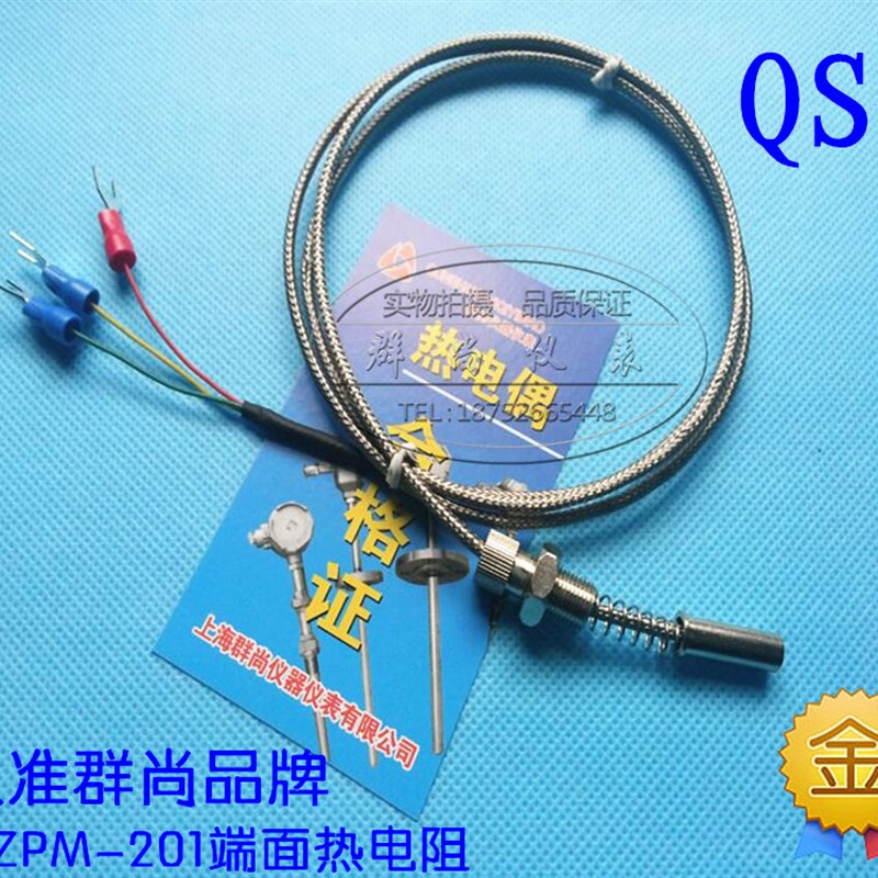 WZPM-201端面热电阻 Pt100端面电阻 温度探头 温度传感器 M8*0.75