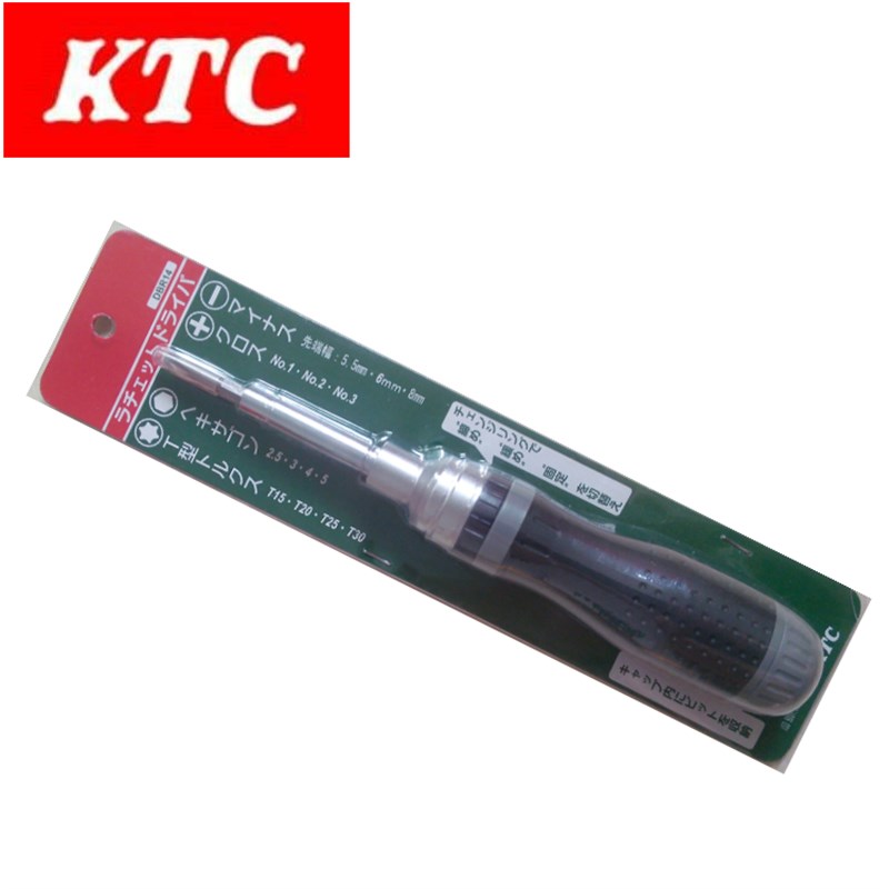 日本进口KTC京都工具多功能可换头棘轮螺丝刀螺丝起子批头DBR-14