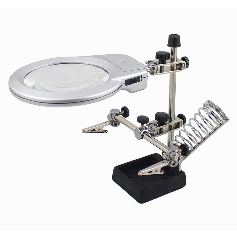 上海沪镜多功能LED辅助夹电洛铁支架焊接维修插电/电池台式放大镜,农机/农具/农膜,灌溉工具,淘宝优惠券,粉丝福利购,淘宝优惠卷