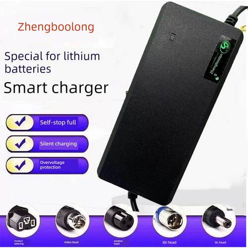 正博龙电动车锂电池充电器36V48V60V24V2A3A5A滑板独轮车电动车充