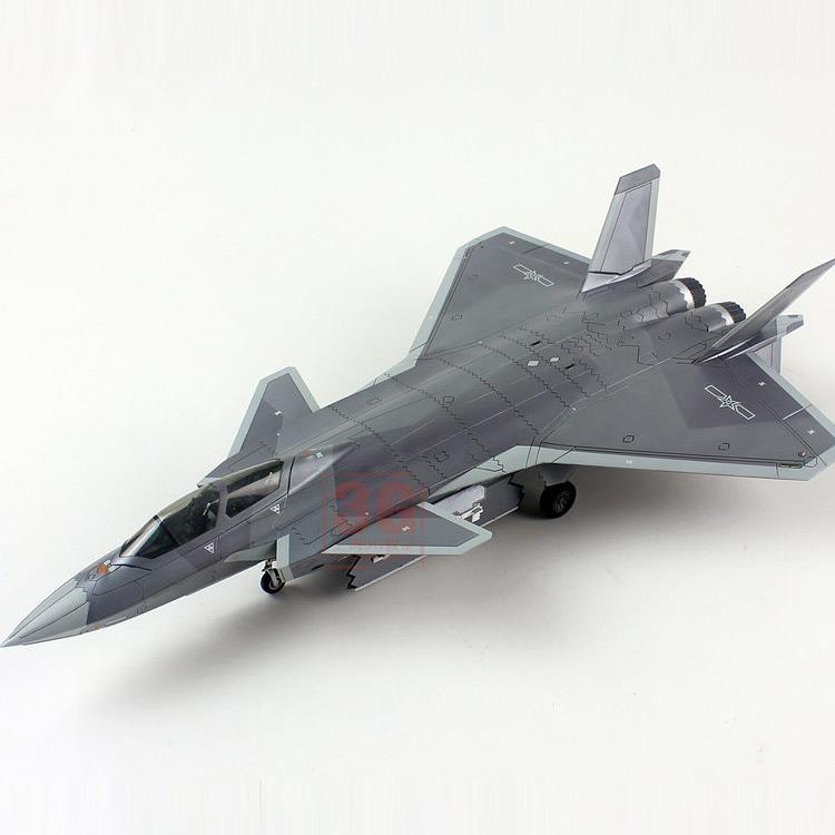 3G 梦模型 DM720023 J-20S 歼二十S威龙双座重型隐身战斗机1/72
