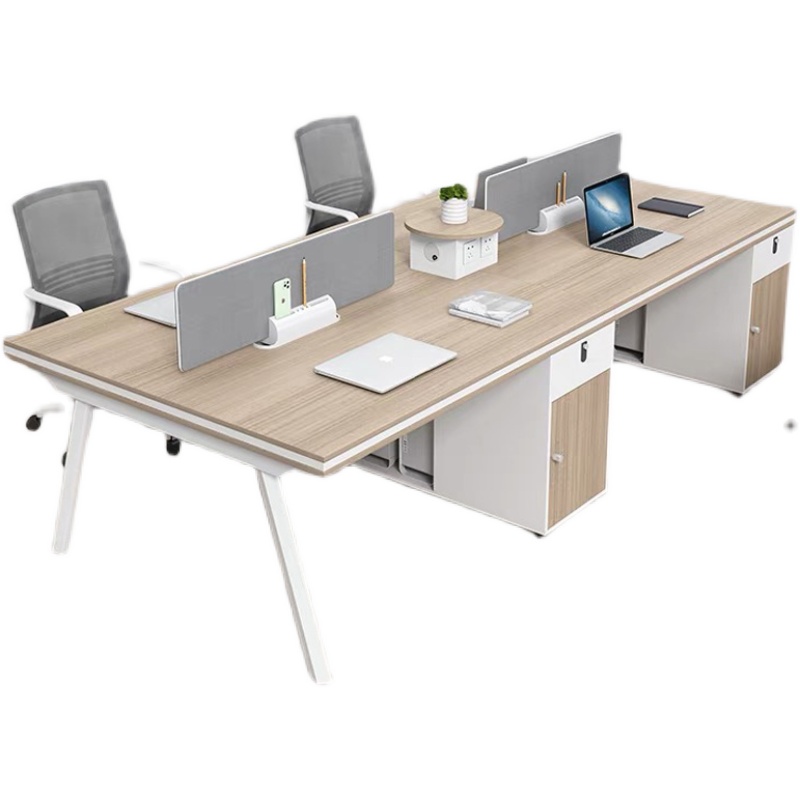 成都职员办公桌椅组合4四6人位简约办公室家具电脑桌屏风员工卡座