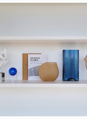 现代样板间简约家居饰品玄关书柜软装挂画创意陶瓷玻璃摆件ZH3078