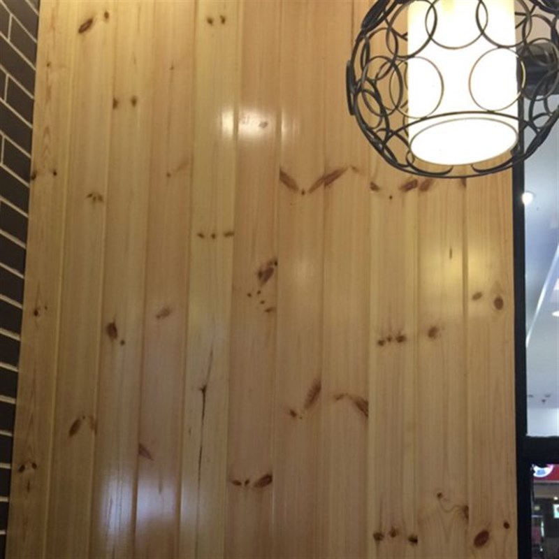 免漆桑拿板 樟子松防腐木扣板护墙板 室内实木吊顶木板墙裙墙面板