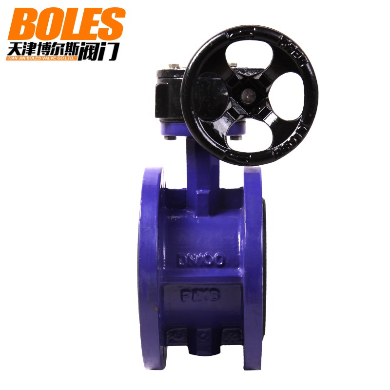 D34X-6法兰蝶 手动软密封法兰蝶 涡轮蝶 D34X-6