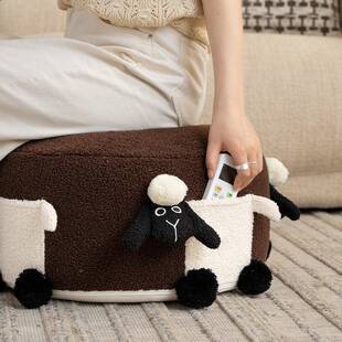 室榻家用坐垫屁垫沙懒发客厅卧榻米羊咩咩泰蒲团垫地上看书人脚垫