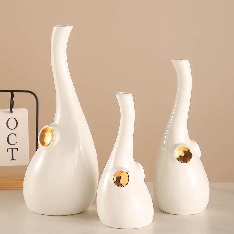 大象摆件电镀象艺陶瓷房202XUP5新款现代轻奢新子客抽厅酒柜术装