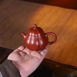 正兴紫砂壶名宜家原矿精工手工小宗半煤窑朱泥筋纹文旦茶SY0163壶