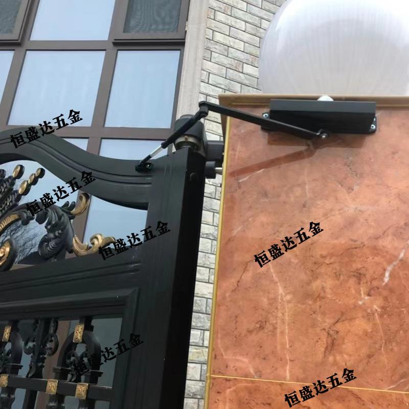 003铁门自缓动闭门器侧铁艺室外庭院改大门关门装置装冲门无门框