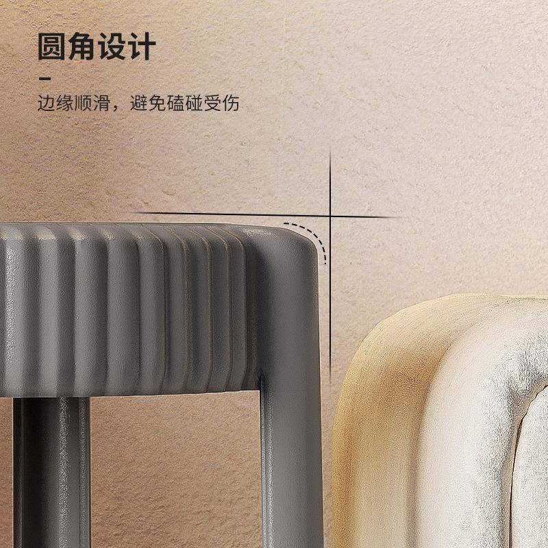 塑料凳子可叠圆凳厚家现代简约放餐用凳结实NA30耐用加高凳椅子风
