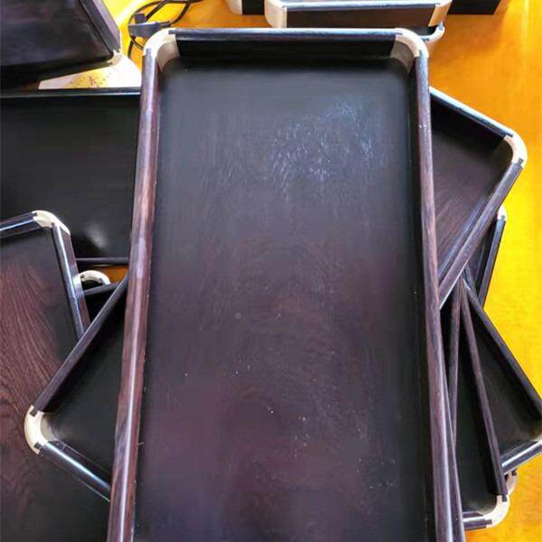 紫光檀托盘端茶质独托盘木GRU简中约式端菜收板纳托盘