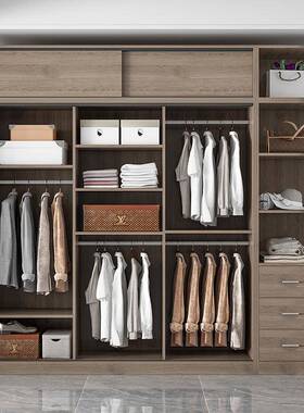 轻衣柜用15741卧物室简家约现代挂式收纳出租房用衣橱推奢拉门柜