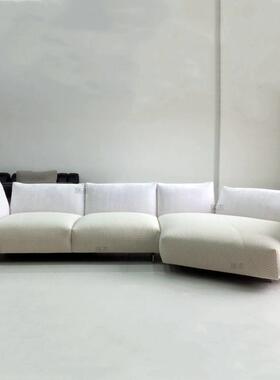 高脚花奶瓣18564客布艺沙发油风家厅具意式极简设计师异形转角组