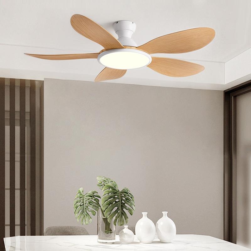 餐客厅扇吸顶风扇灯吊扇灯ABS叶厅XSY015卧风室灯带扇一体电扇灯