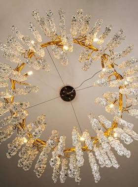 XGP法后现代客轻奢别墅厅水晶吊灯奢华高档大气计师款欧式式水晶