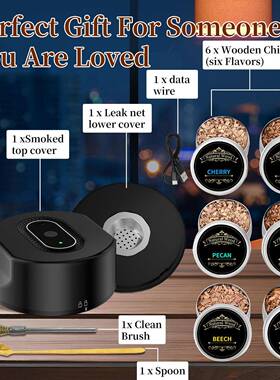 新品电威士WQI忌烟器可熏充电调酒器酒吧烟派对鸡尾酒熏机动套装