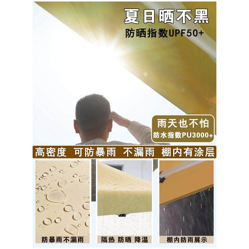 篷汽车晒车棚停外车棚家用伸缩雨防棚SJQ室外庭移动车库户折院叠