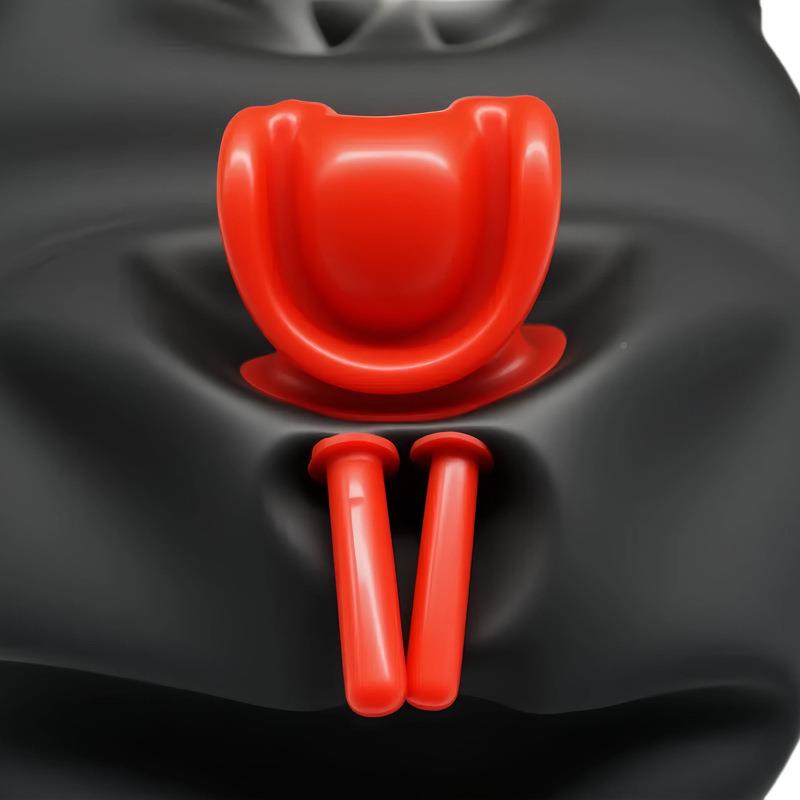 厂家乳口塞鼻管头窒套乳胶带牙tWFB套男头胶套BDSM息禁锢laex乳胶
