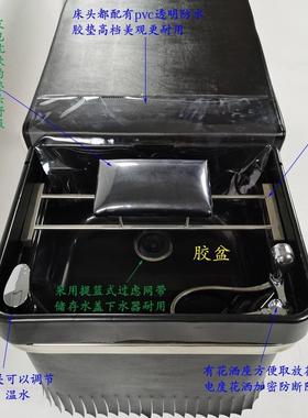 理发店新款不锈钢架全37322式洗头床广东省躺按摩发泰廊发美冲水