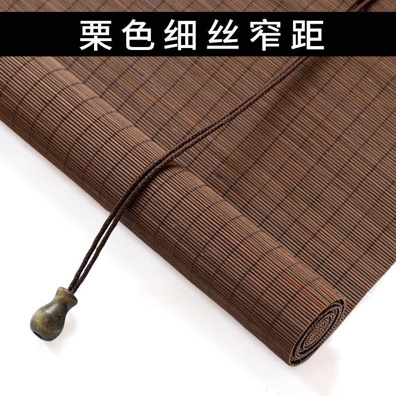 台竹帘卷帘窗帘2阳025新款免孔日挡式遮帘挂画装饰竹帘打画户外遮