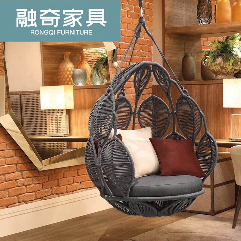 户外网红个性阳台吊椅家用绳椅室内客厅成人秋千鸟巢椅别墅吊篮