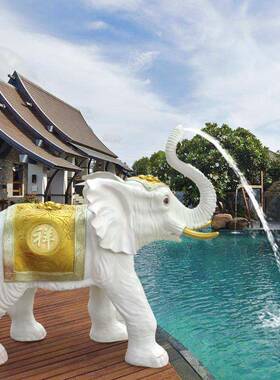 发光喷雕水鲤鱼乌龟大象网景区艺品红66116打卡公园游工乐园玻璃