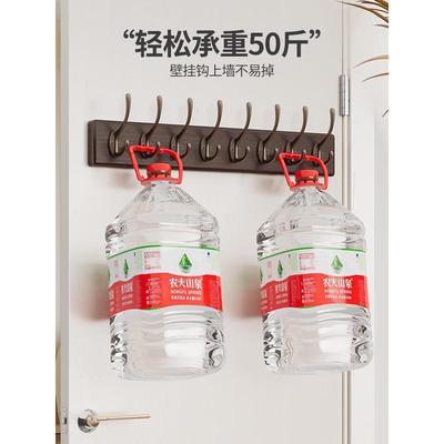 挂衣架墙壁挂免打孔墙衣挂钩入户玄关门后进门服口实上87890木衣