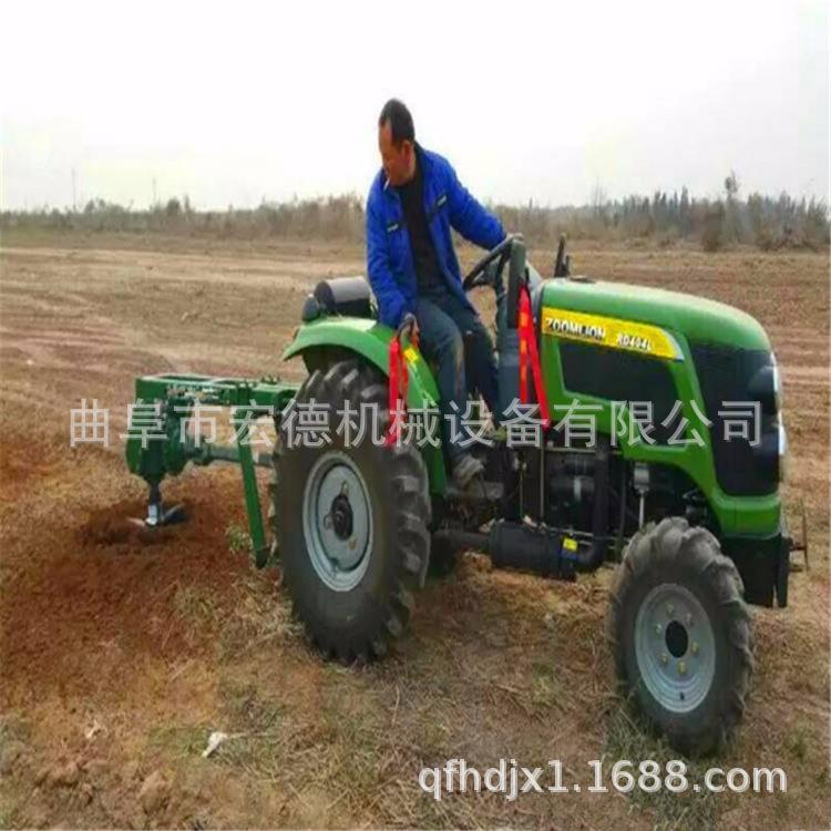 植打树挖坑GQO四轮拖拉机带打洞机车机载式螺旋穴钻头坑打机