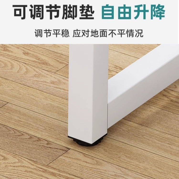 铁艺全架4*4型材铁艺桌腿架书桌电脑桌一字型桌架支持。