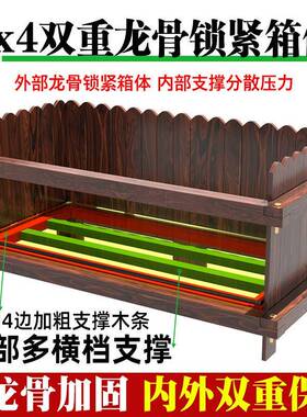 防腐木花箱户外院方形种长植箱台种菜箱室阳外花庭F9MMSS坛花盆