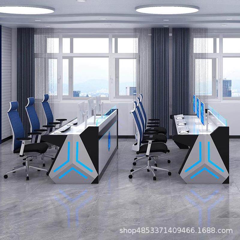 多体操作科技感调度台烤漆媒台监控台指挥中心控制会议室办公3001