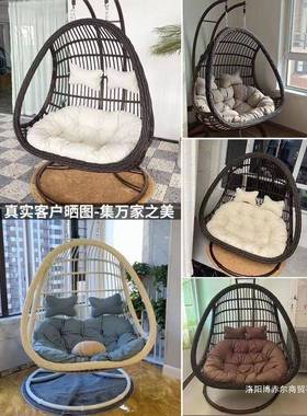 庭院外吊篮室内家用秋千双人摇篮红休闲藤吊椅YDZ户阳台吊床网懒
