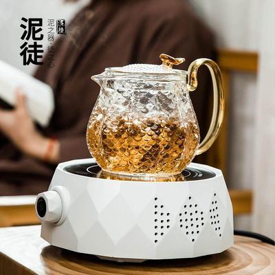 电陶炉煮FHR茶器小璃煮茶壶套装型蒸汽蒸茶器全玻自家动用黑茶烧