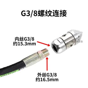 下水道疏通水老鼠喷道头机清洗高压地老鼠头管清水DRD洗喷头疏通