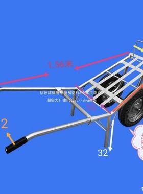 推拉双手推果园推农33412用刹车窄巷工地鸡公地山建手筑带公车独