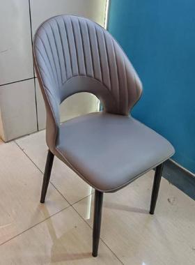 餐椅轻奢贝壳包餐椅家用简约卧室风椅油子奶餐厅椅软酒NCM店软包椅