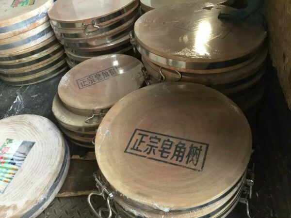 皂角树实木加厚圆形大号砧板