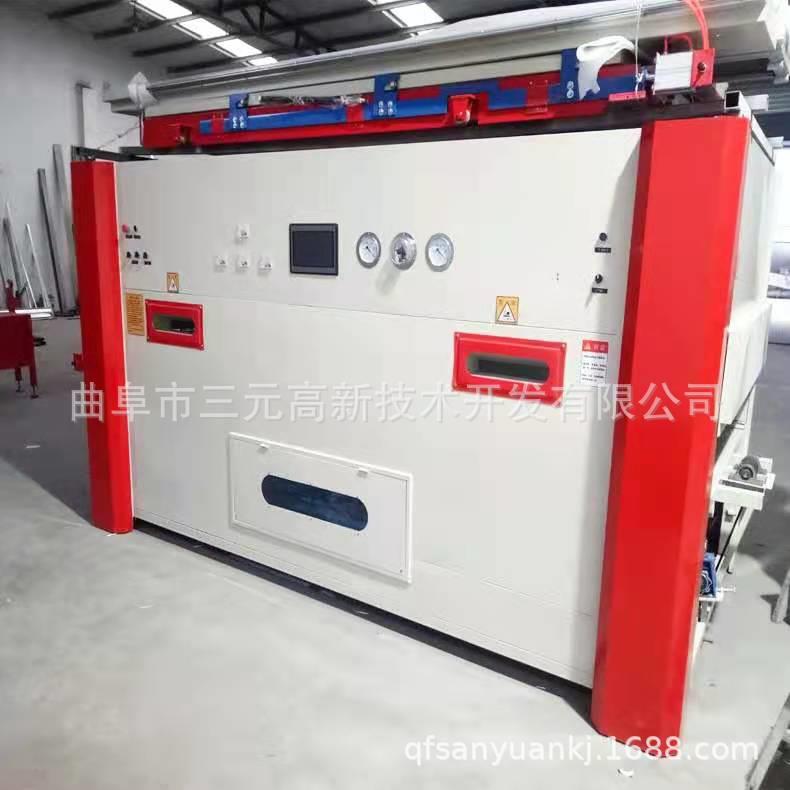 雕刻橱柜ZKXS-250门免手膜机P拉LC数控膜调温3贴米工作台双工位真